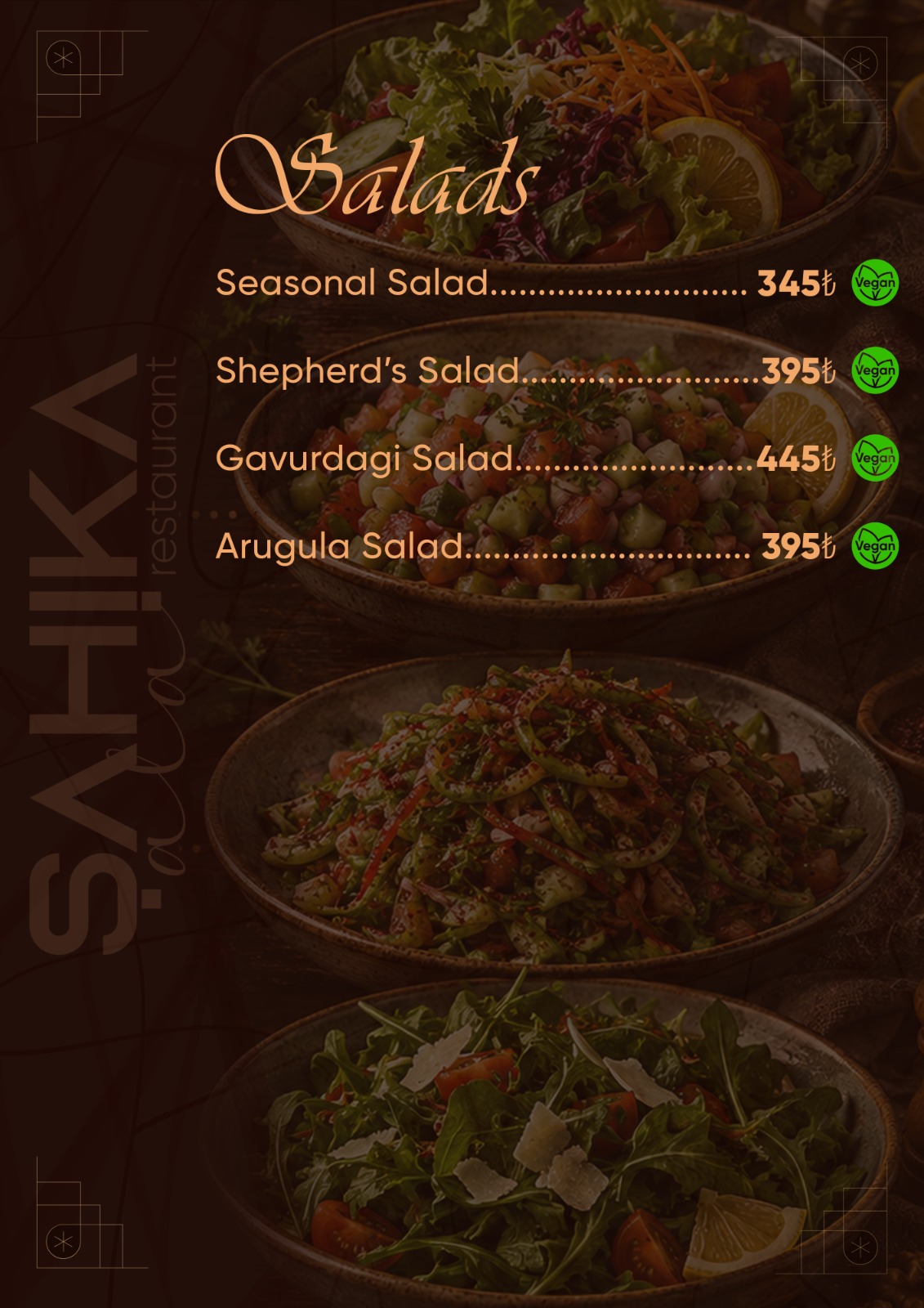 Menu Page