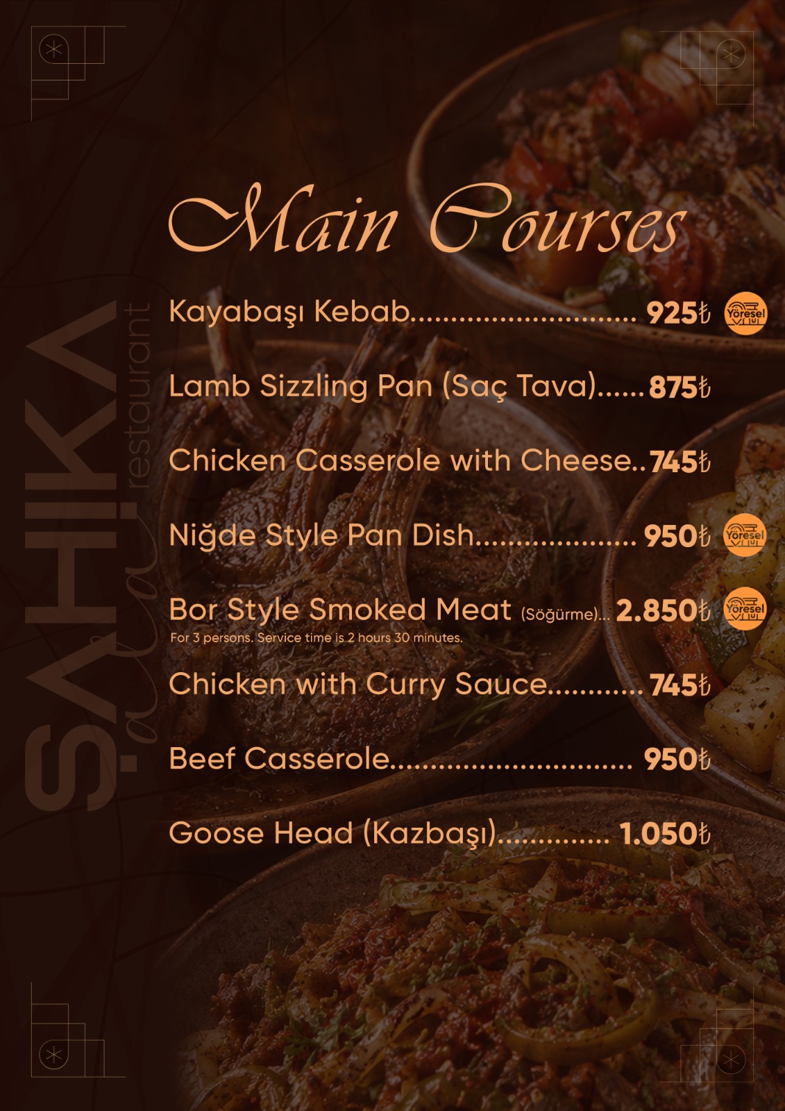 Menu Page