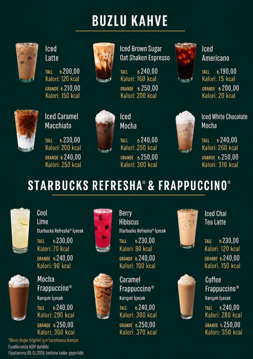 Menu Page