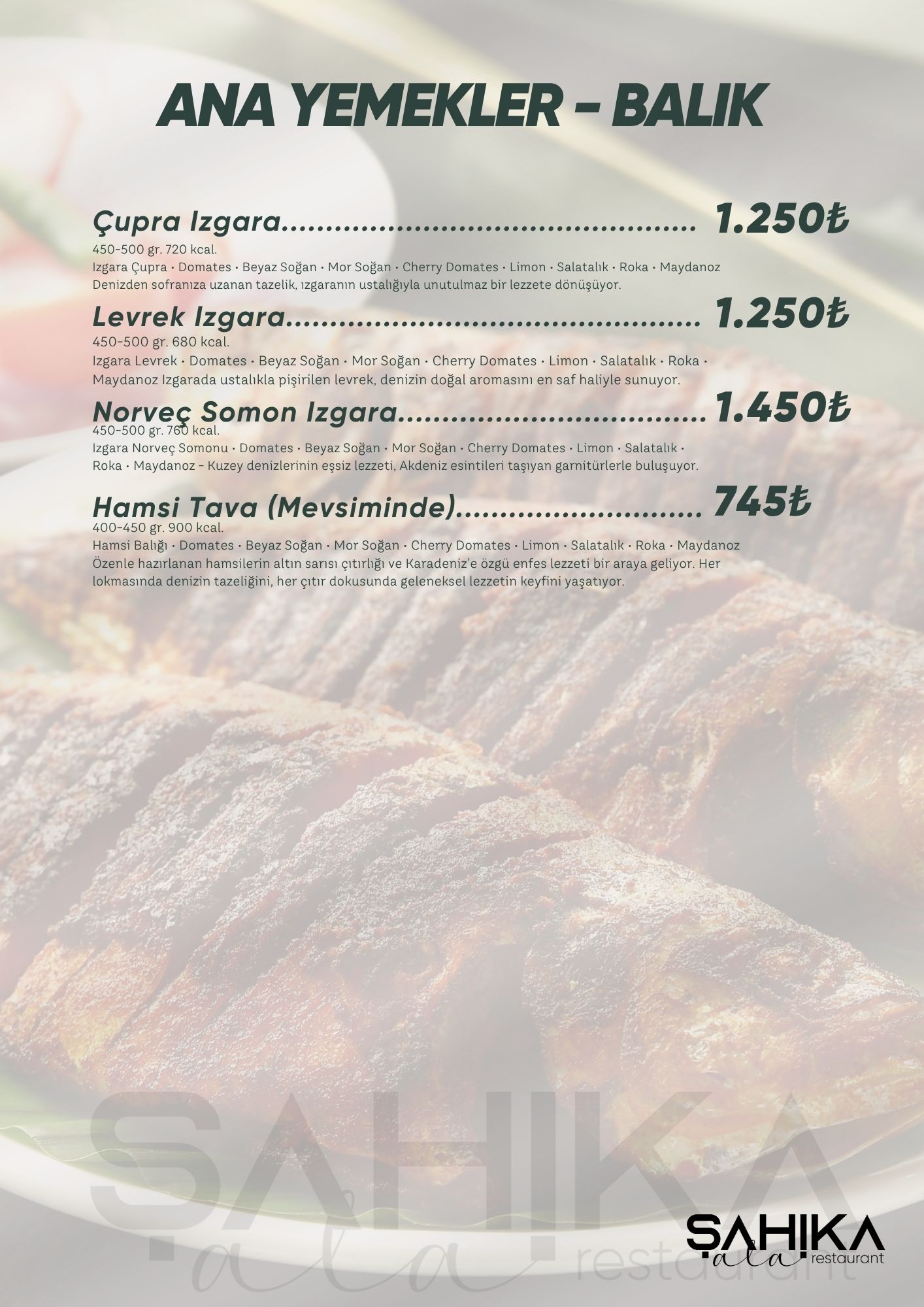 Menu Page