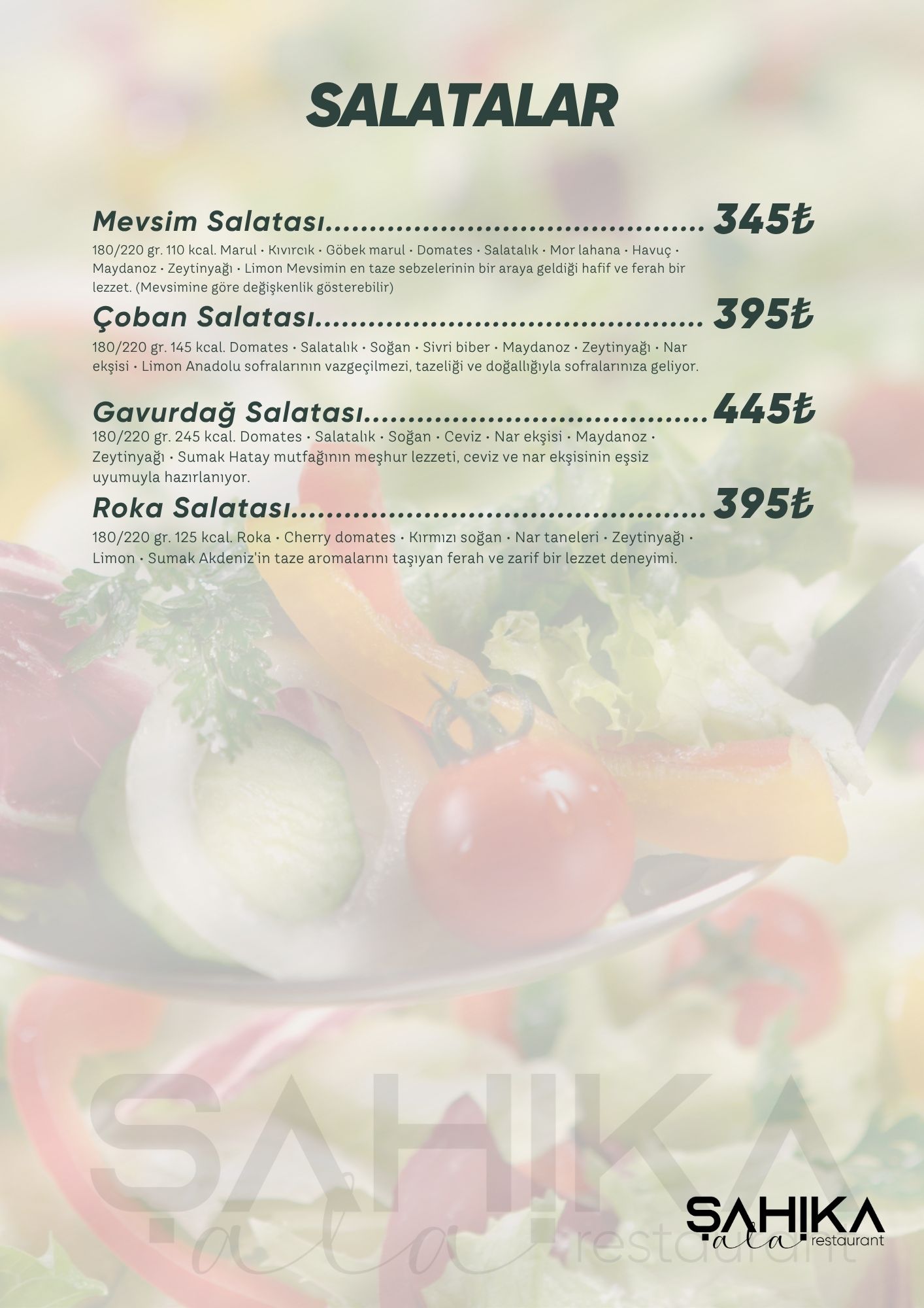 Menu Page