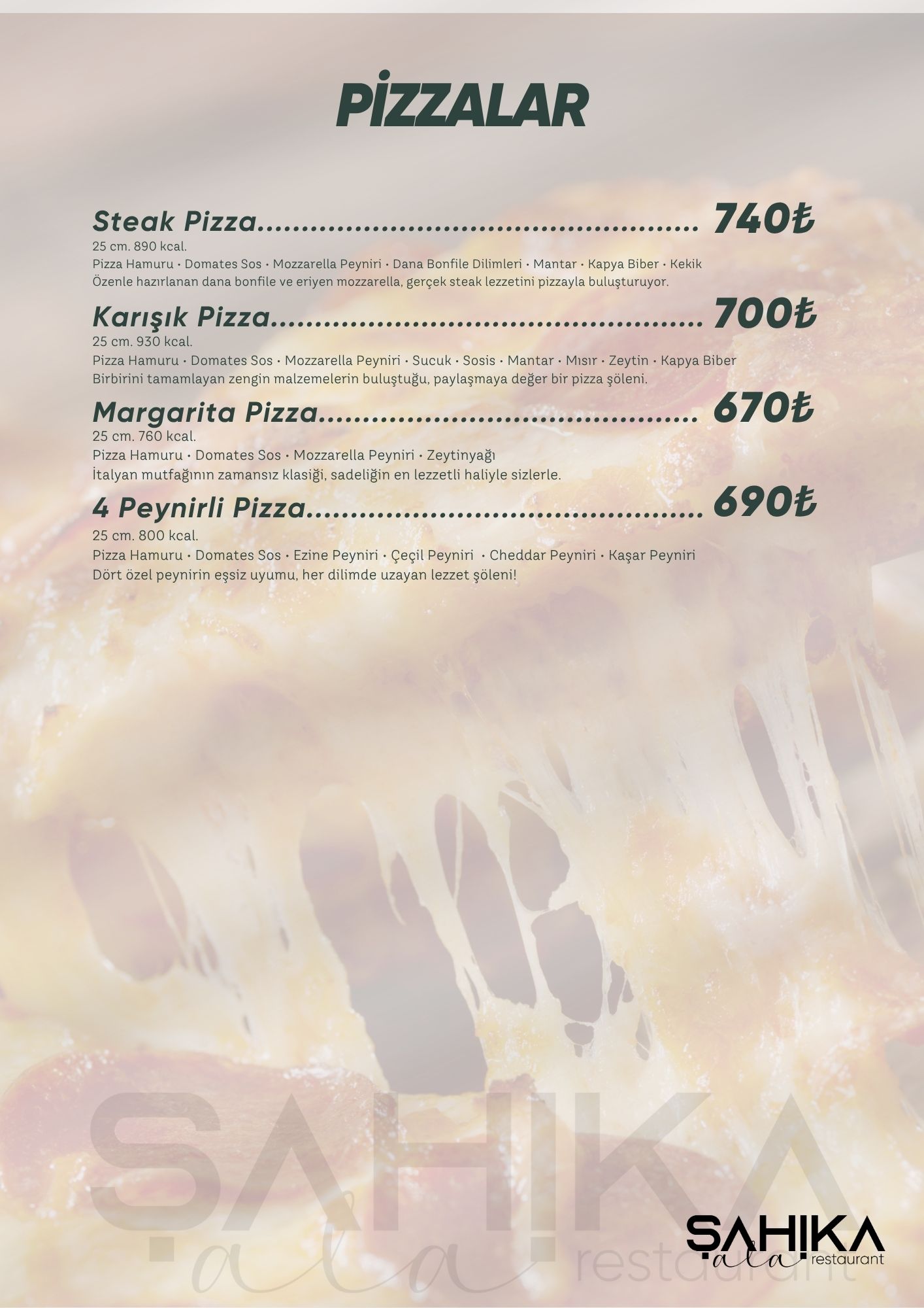 Menu Page
