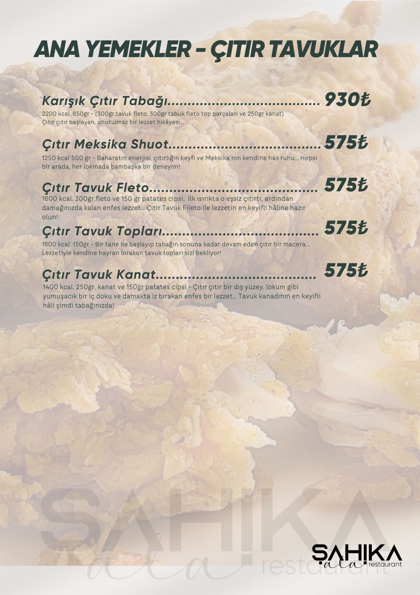 Menu Page