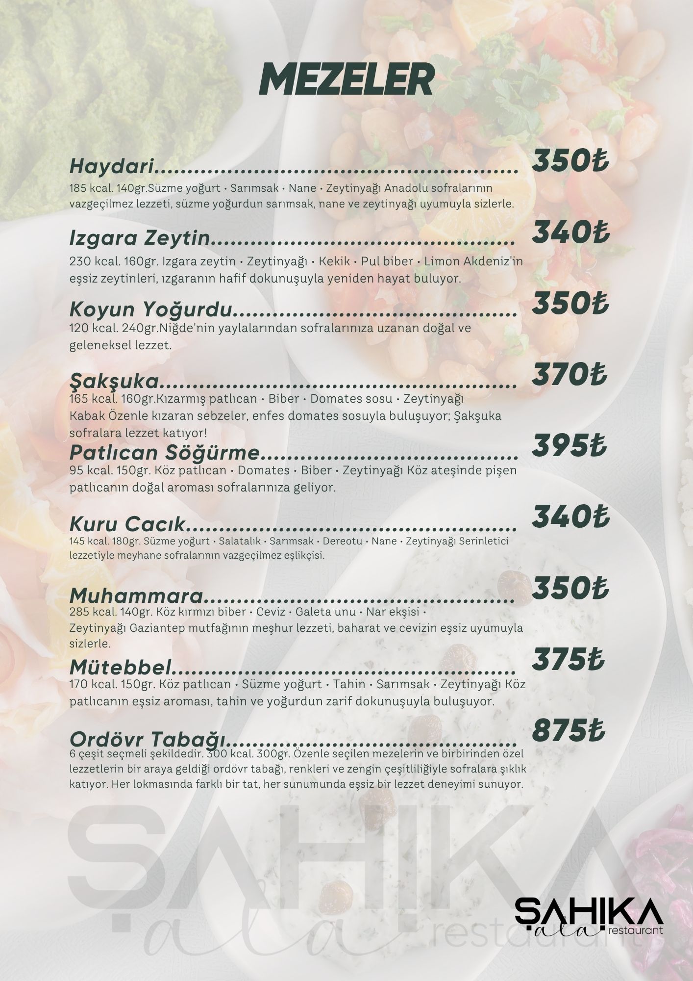 Menu Page
